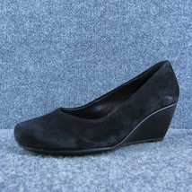 Clarks Artisan Women Pump Heel Shoes Black Leather Size 7.5 Medium - £19.46 GBP