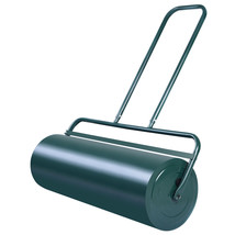 Costway Tow Lawn Roller Water Filled Push Roller Galvanized Steel 24" x 13"Green - £108.58 GBP
