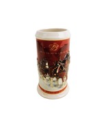 2004 Budweiser Clydesdales Holiday Stein, 25th Anniversary, Ceramarte Br... - $20.07 CAD