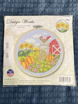 Design Works 6&quot; Round Counted Cross Stitch Picture Kit &quot;Fall&quot; *NEW* b2 - $266.32 MXN
