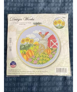 Design Works 6&quot; Round Counted Cross Stitch Picture Kit &quot;Fall&quot; *NEW* b2 - $13.99