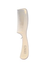 Vintage Clinique Hair Comb Wide Tooth Detangling Hard Plastic White 9&quot; Logo - £17.17 GBP