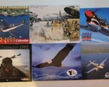 Lot Of 6 Late 90s Early 2000s Vintage Airplane Calendars - $29.69