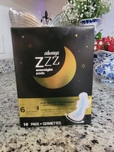 Always Zzz Overnight Pads with Flexi-Wings Size 6, 10 Ct Sealed Box - $62.06 CAD