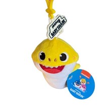 Nickelodeon Pinkfong Baby Shark 5” Clip On Toy Change Purse Yellow Plush... - $11.05