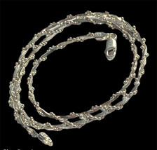 sterling silver fancy style chain or bracelet  15.5”. 6.5 Grams - £31.60 GBP