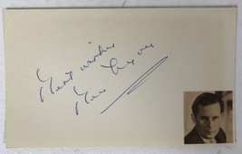 Ben Lyon (d. 1979) Signed Autographed Vintage 3x5 Index Card - £16.07 GBP