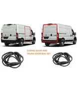 FIT FOR RAM PROMASTER RUBBER REAR DOOR SLIDING DOOR SEAL GASKET SET 2014... - $114.42