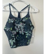 Old Navy Powersoft Blue Floral Powersoft Light Support Built In Bra Size... - £16.23 GBP