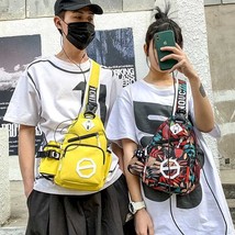 Chest Bag Ladies Korean Fashion Trendy Messenger Shoulder Bag Young Couple Sport - £34.60 GBP