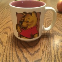 Disney Winnie The Pooh Coffee Mug D Handle Pink Inside - £5.30 GBP