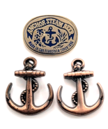 Lot 3 Anchor Brewing Pins Copper Tone Anchors Steam Beer San Francisco P... - $33.95 CAD
