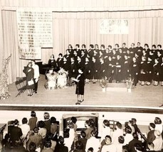 1962 Thanksgiving Real Photo New Hampshire High School Maskaraders Assem... - $49.99