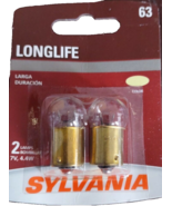 NEW Sylvania Automotive BC10036 SYLVANIA 63 Long Life Miniature Bulb, (C... - $8.79