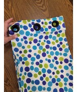 Blue, Green, Purple, and White Cotton Circle Curtain Lot - Cafe Curtains... - $77.23 CAD