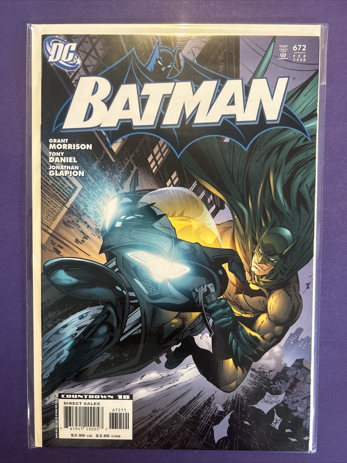 Primary image for Batman 672 Grant Morrison Tony Daniel DC Comics 2008 1st Edition Direct Sales