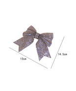 Silvery Rhinestone Large Bow Knot Hair Clip - $102.57 MXN
