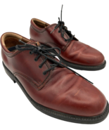 Docker&#39;s men&#39;s mahogany leather oxford dress shoes 090-2209 size 10M - EUC - $53.56 CAD