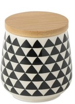 Thyme &amp; Table ~ 7.1 Ounce ~ Ceramic Jar w/Wooden Lid ~ MEDALLION PATTERN - $460.08 MXN