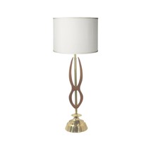 Mid-Century Walnut Lamp Sculptural Wood  - $450.00