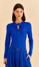 Farm Rio Bright Blue Bodysuit Size M NWT - £68.23 GBP
