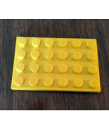 Lego Plate 4x6 Studs Yellow 3032 - $18.56 MXN
