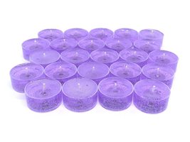 24 Pack LAVENDER Color Unscented Up To 8 Hour Mineral Oil Based Tea Light Candle - £16.74 GBP