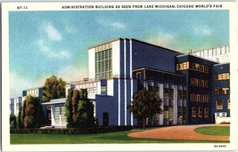 1933 Postcard Chicago World&#39;s Fair Administration Building From Lake Michigan - £5.53 GBP