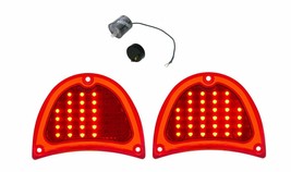 United Pacific 32 LED Sequential Tail Light Set For 1957 Chevy Bel Air 150 210  - £86.20 GBP
