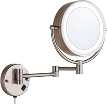 Cavoli Wall Mount Makeup Mirror 9 Inches With Led Lighted 10X Magnification,Has - £89.48 GBP