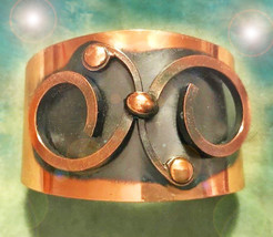 Haunted Copper Bracelet Money Security Protection High Magick Mystical Treasures - £159.86 GBP