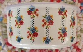 Pioneer Woman Stoneware Food Storage Container ~ Sweet Romance Blossoms ... - $30.00
