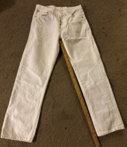 Levis 501 Vintage 90s USA Straight Leg Jeans White  28 X 28 - £89.30 GBP