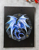 Anne Stokes Yule Drake Sabbats Wheel of The Year Dragon Canvas Wall Decor - £14.22 GBP