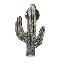 Southwestern Pewter Cactus Pin Brooch Western Cowgirl Rodeo Festival Jew... - £12.29 GBP