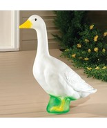 23&quot;H Dress Up Goose Large White Garden Statue Indoor Outdoor Yard Porch ... - $44.01 CAD