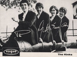 The Kinks Vogue Printed Signed German Discography Photo F/G - £6.38 GBP