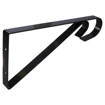 Garden Collection Black Metal Hanging Plant Brackets, 9 x 5.25 in. - £5.50 GBP