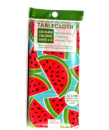 1 Ct Ritz PEVA 60 X 84&quot; Oblong Watermelon Print Tablecloth Seats 6-8 PVC... - £17.72 GBP