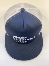 Mountains Please Trucker Hat Cap Outdoors Flatbill Snapback Yupoong Clas... - $12.86