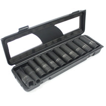 12pcs 1/2&quot; Dr. Deep Impact Socket Metric MM Set 10mm to 24mm CR-MO  6 Point - $23.36