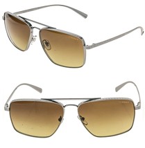 VERSACE GRECA Pilot Medusa 2216 Gunmetal Brown VE2216 Metal Aviator Sung... - $292.05