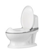 Realistic Potty Training Toilet Kids Toddlers W/ Flush Sound Gray - £54.35 GBP