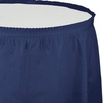 Creative Converting Plastic Table Skirt, 14-Feet, Navy - £22.44 GBP