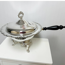 Vintage Oneida Royal Provincial Silver Chafing Dish Complete Set w/ Fuel... - £93.57 GBP