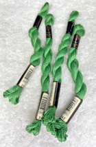 4 MINT Anchor Perle Pearl Cotton #242 Green Embroidery Floss Vintage Skein - $9.41