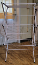 Metal Folding Clothes Drying Rack Laundry White Hanger - $29.99
