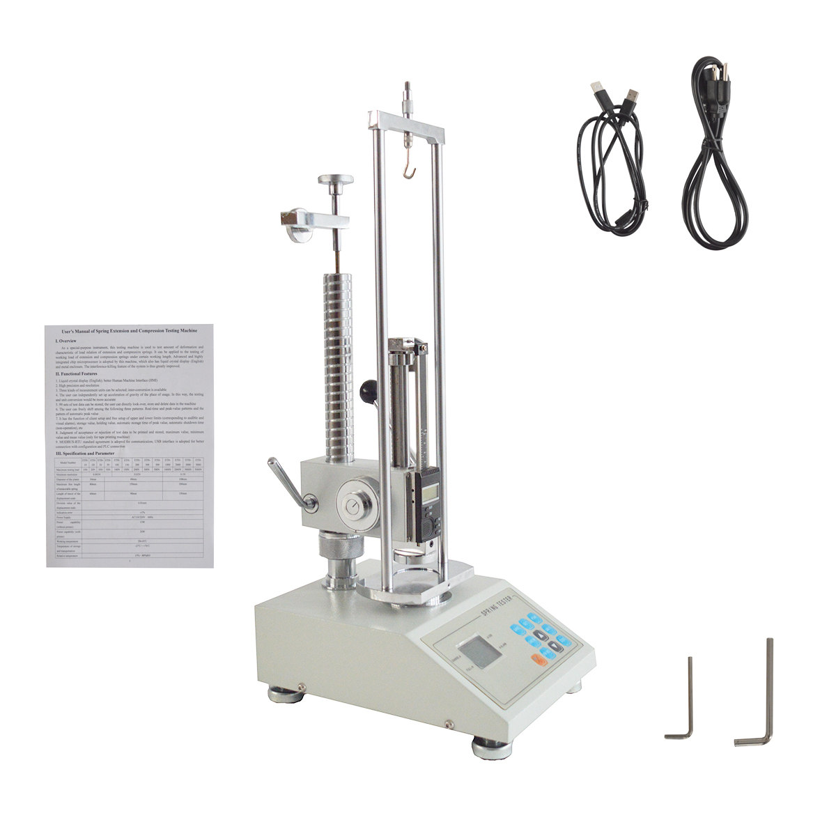 ETH-500 Spring Tensile Testing Machine Spring Tension Pressure Test Bench - $599.00