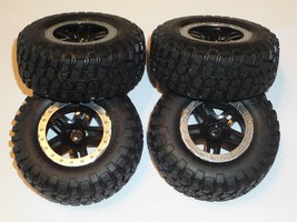 TRAXXAS SLASH RAPTOR 1/10 SCALE 2WD SET TIRES / WHEELS (4) - £50.96 GBP