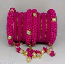 Indian Women/Girls Bangles/Bracelet Gold Plated Fashion Wedding Favor Jewelry - £22.57 GBP